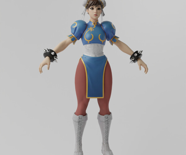 ArtStation - Chun Li Lowpoly Rigged | Resources