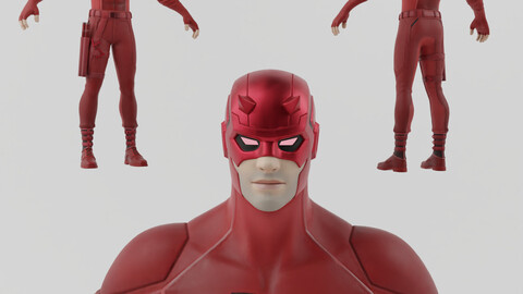 Daredevil Lowpoly Rigged