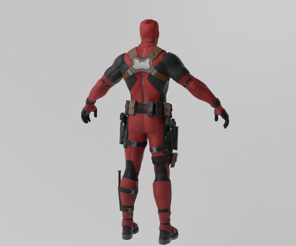 ArtStation - Deadpool Lowpoly Rigged | Resources