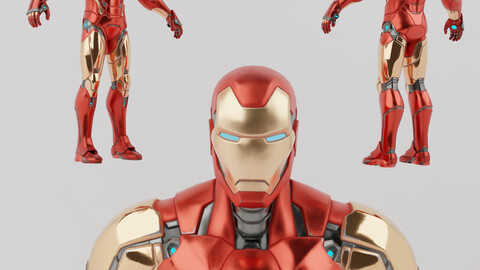 Iron Man Lowpoly Rigged