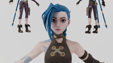 Jinx Lowpoly RIgged