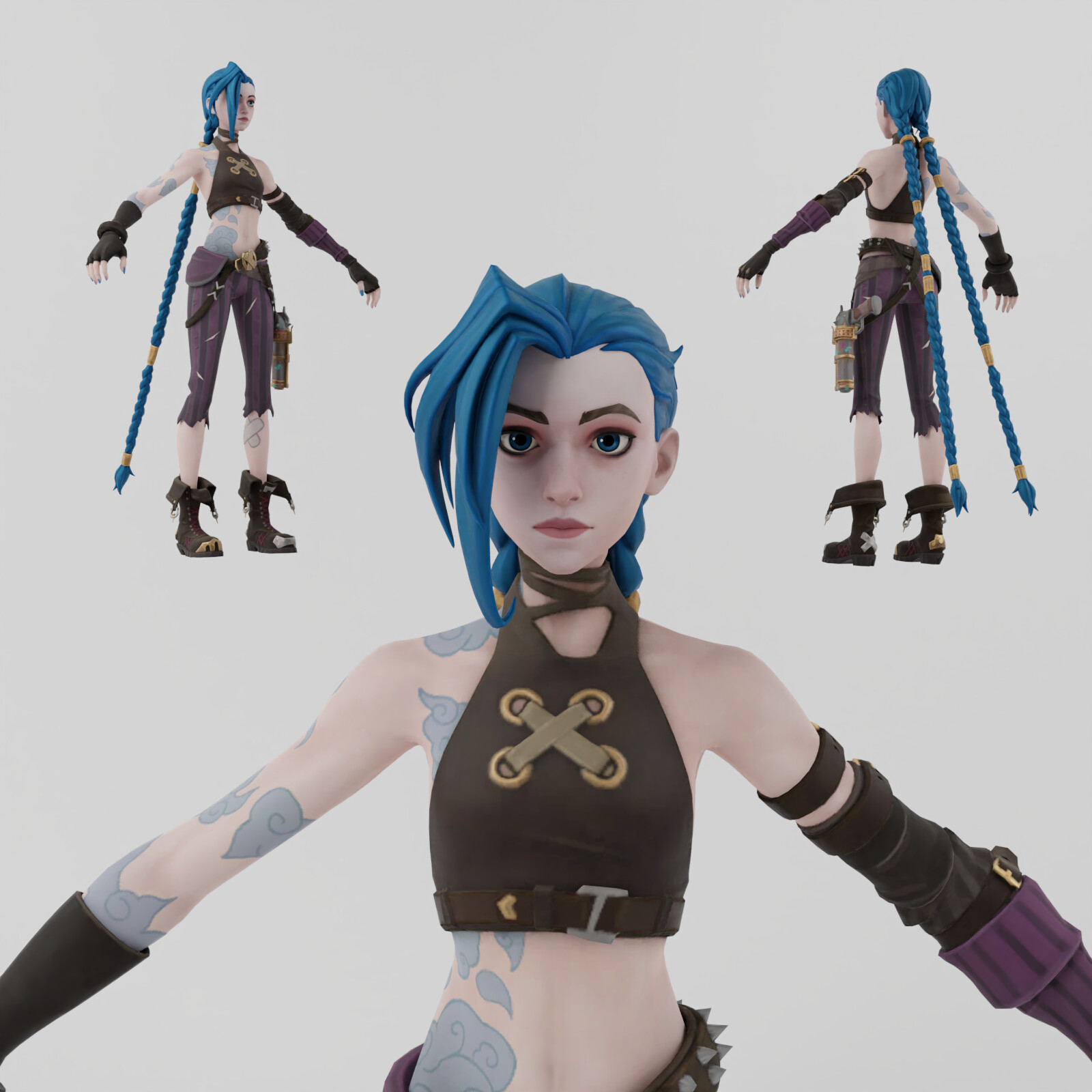 ArtStation - Jinx Lowpoly RIgged | Resources