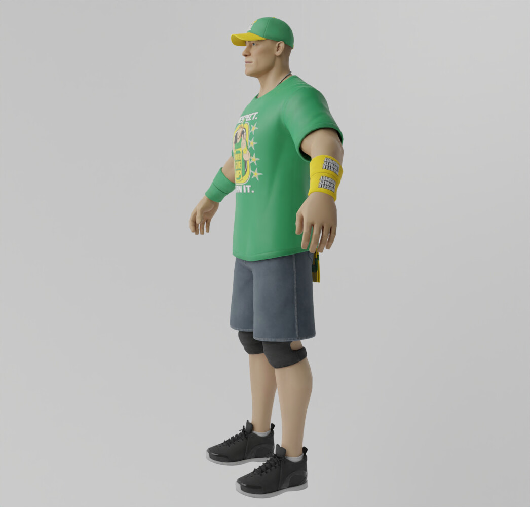 ArtStation - Jhon Cena Lowpoly Rigged | Resources