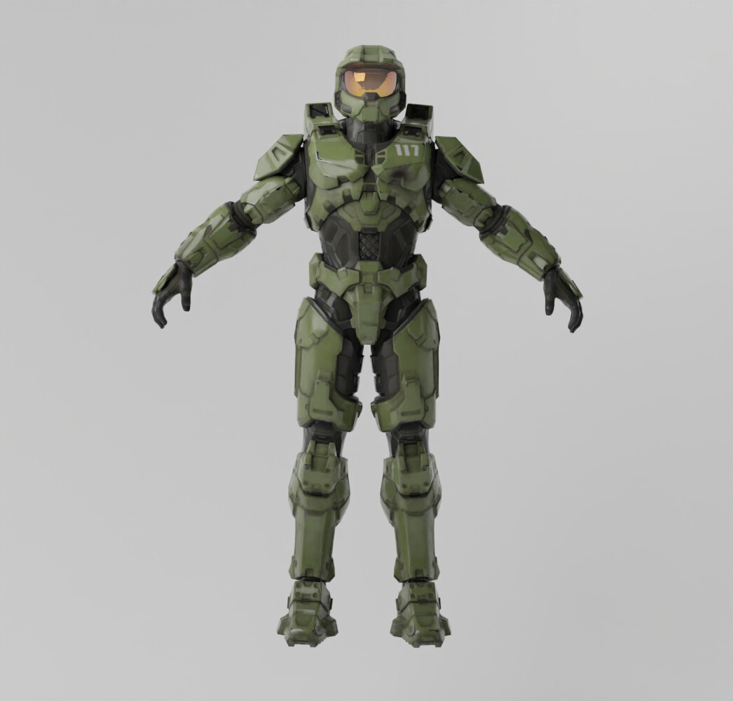 ArtStation - Master Chief Lowpoly Rigged | Resources