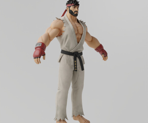 ArtStation - Ryu Lowpoly Rigged | Resources
