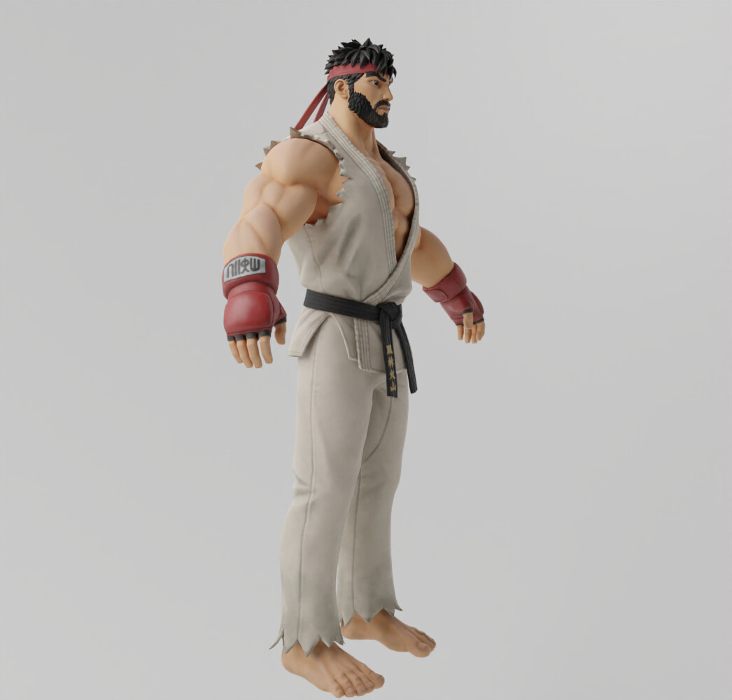 ArtStation - Ryu Lowpoly Rigged | Resources