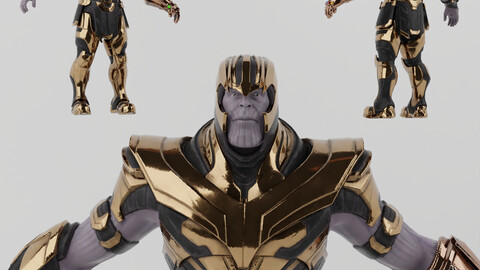 Thanos Lowpoly RIgged