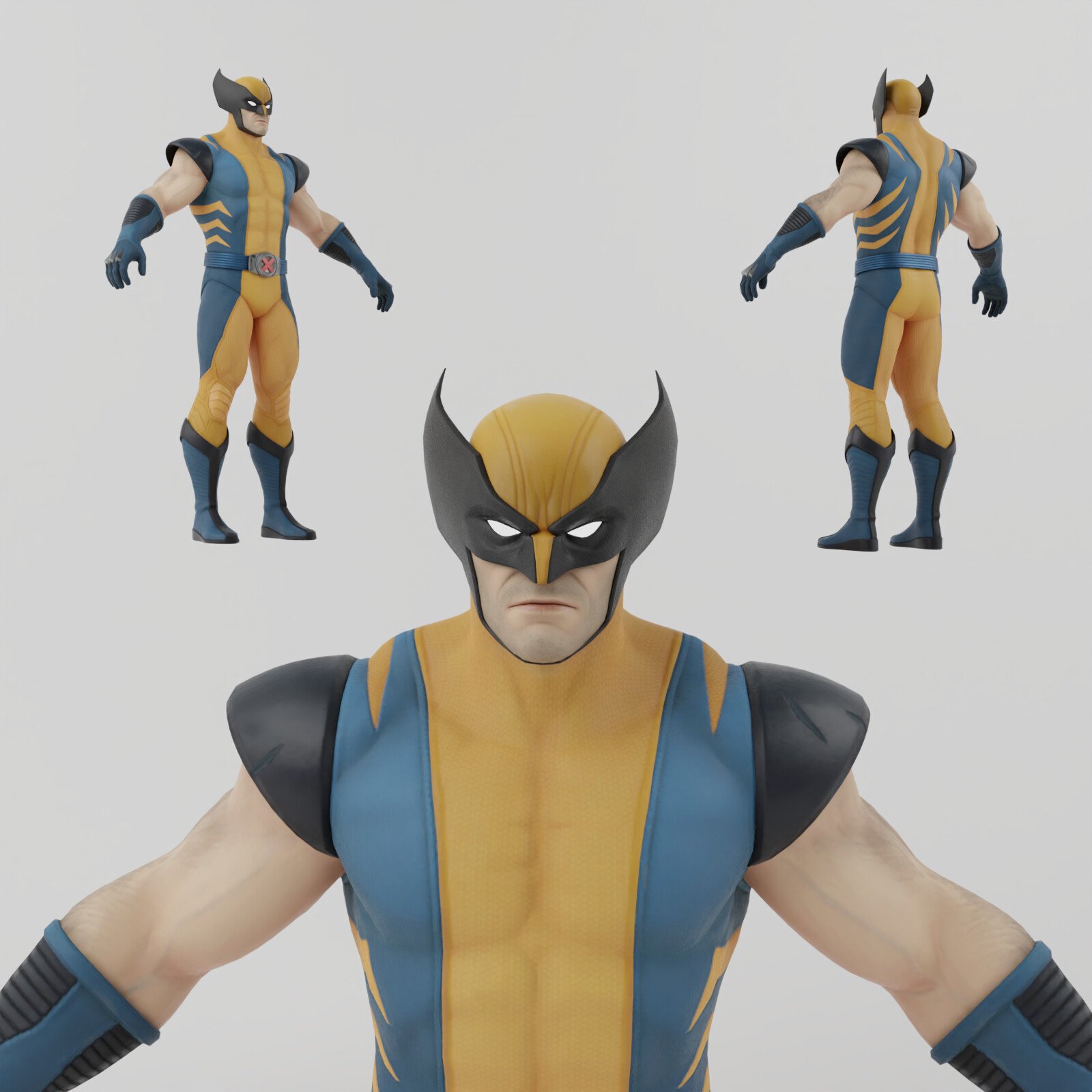 ArtStation - Wolverine Lowpoly Rigged | Resources