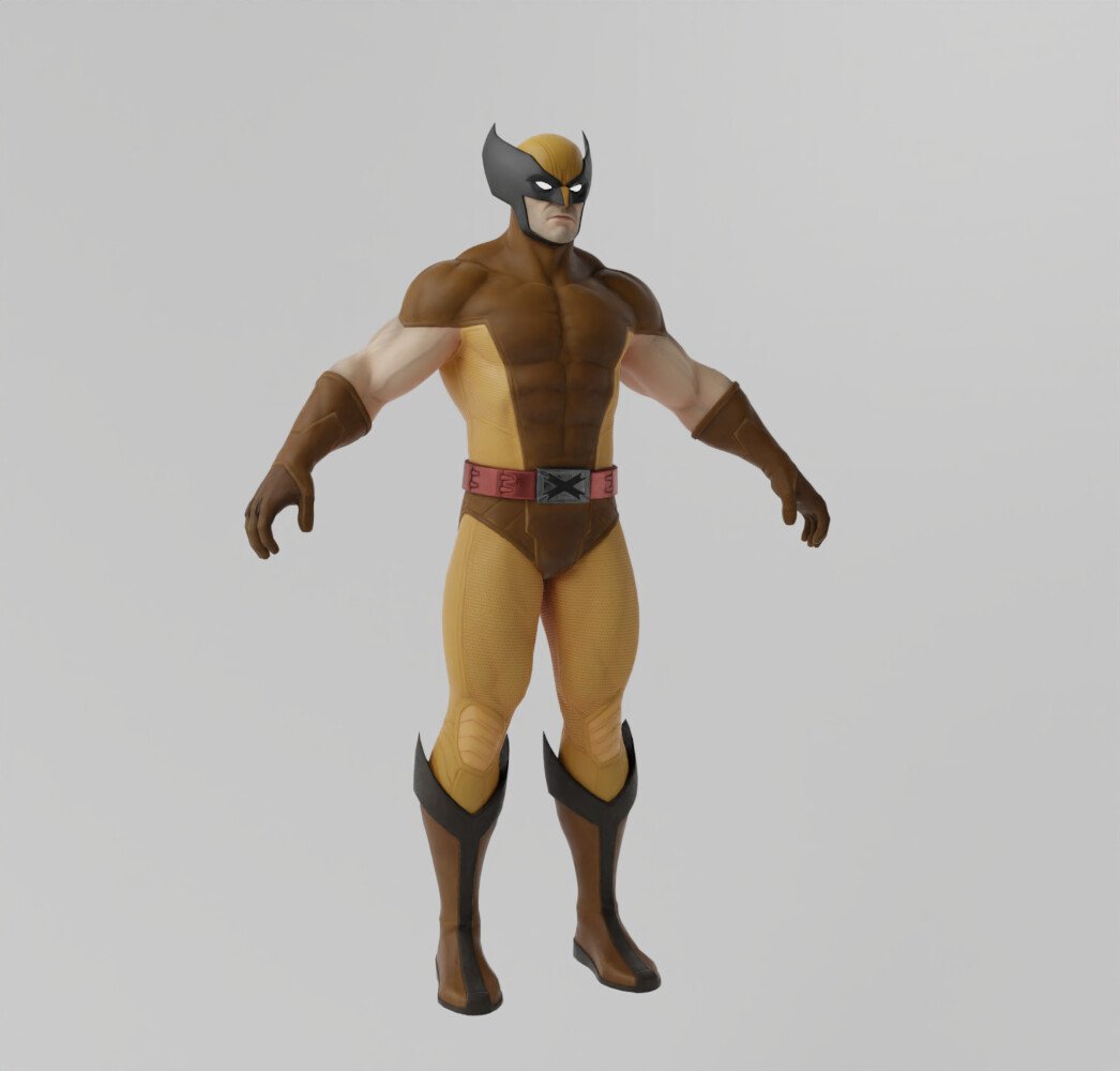 ArtStation - Wolverine Classic Lowpoly Rigged | Resources