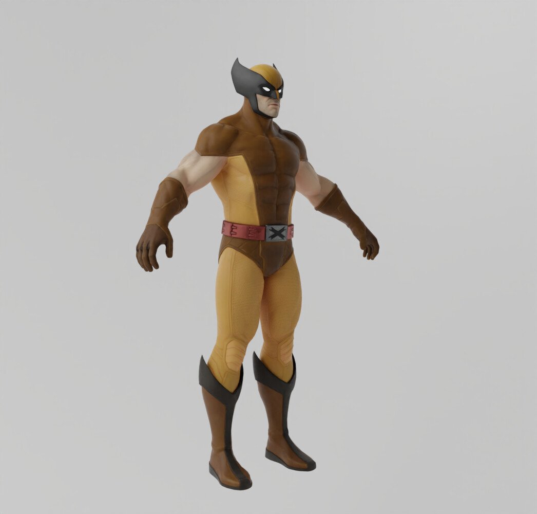 ArtStation - Wolverine Classic Lowpoly Rigged | Resources