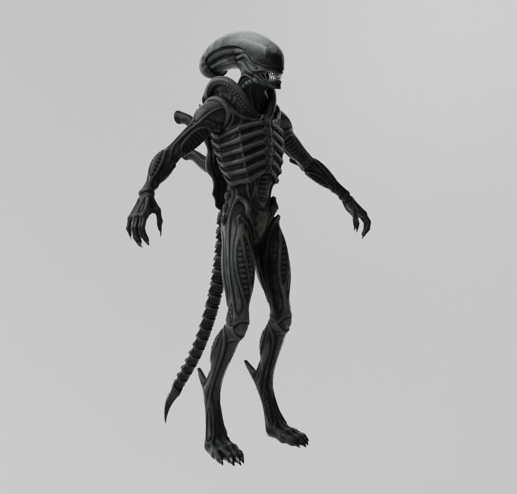 ArtStation - Xenomorph lowpoly Rigged | Resources