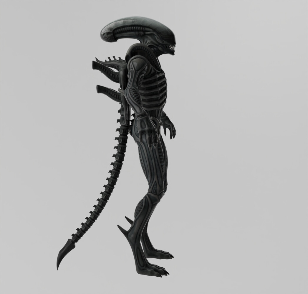 ArtStation - Xenomorph lowpoly Rigged | Resources