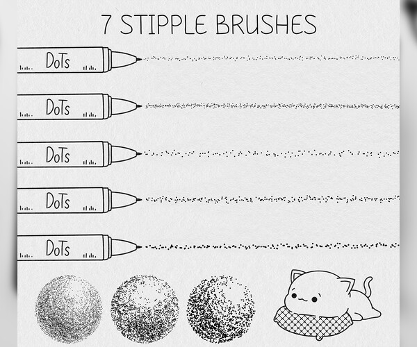 ArtStation Fine Liner Brushes for Procreate (75 brushes) Brushes