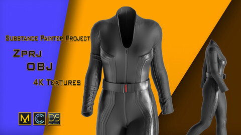 Black Widow Outfit | ( MD + Clo3d + Substance Painter Project )
