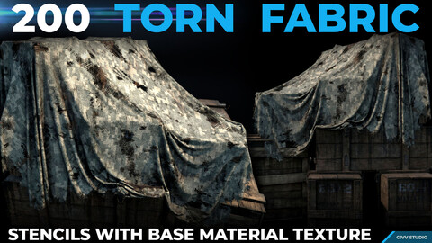 200 Torn Fabric (Stencils with Base Material/Tutorial/4k/.Png)