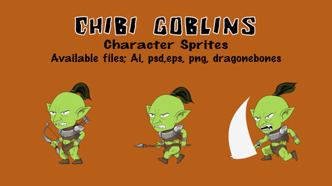 Chibi Goblin 2d Character Sprite Sheet