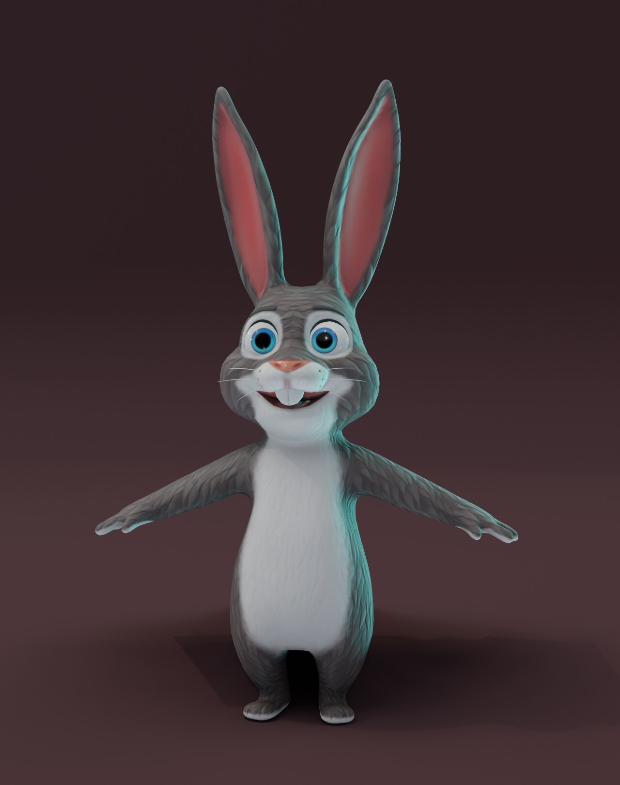 ArtStation - Cartoon Animated Rabbit with Props 3D Model | Game Assets