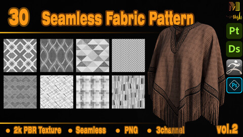 30 Seamless Fabric Pattern - Vol.2