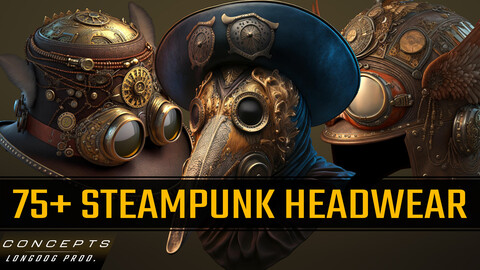 75+ Steampunk Headwear Concept Arts