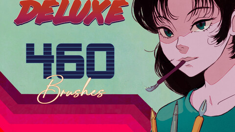 RETRO DELUXE - 460+ brushes for Clip Studio Paint by Scapefiend