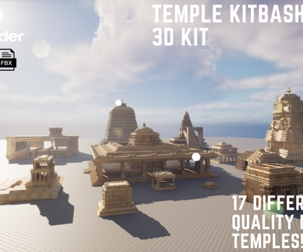 ArtStation - Temple Kitbash 3D KIT | Resources