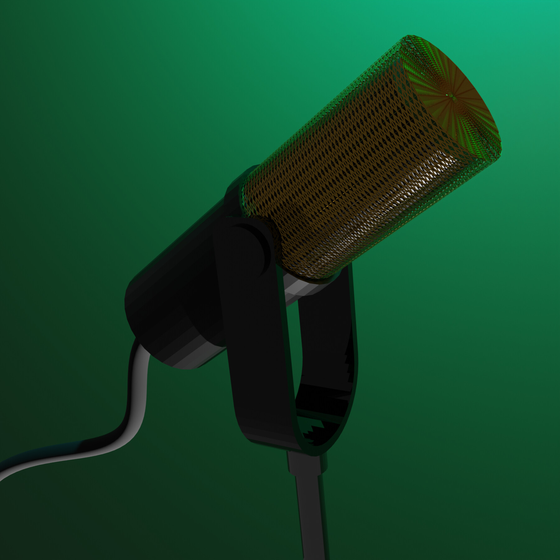 ArtStation Podcast Microphone lowpoly Game Assets