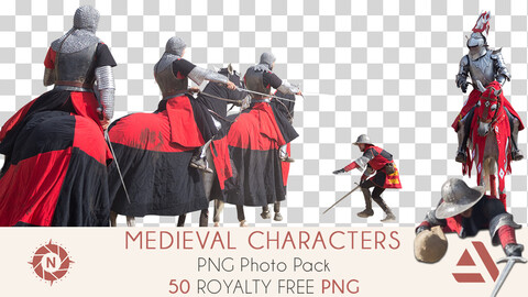 PNG Photo Pack: Medieval Characters