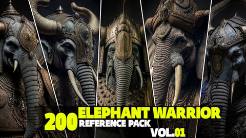 200 Elephant Warrior Reference Pack Vol.01