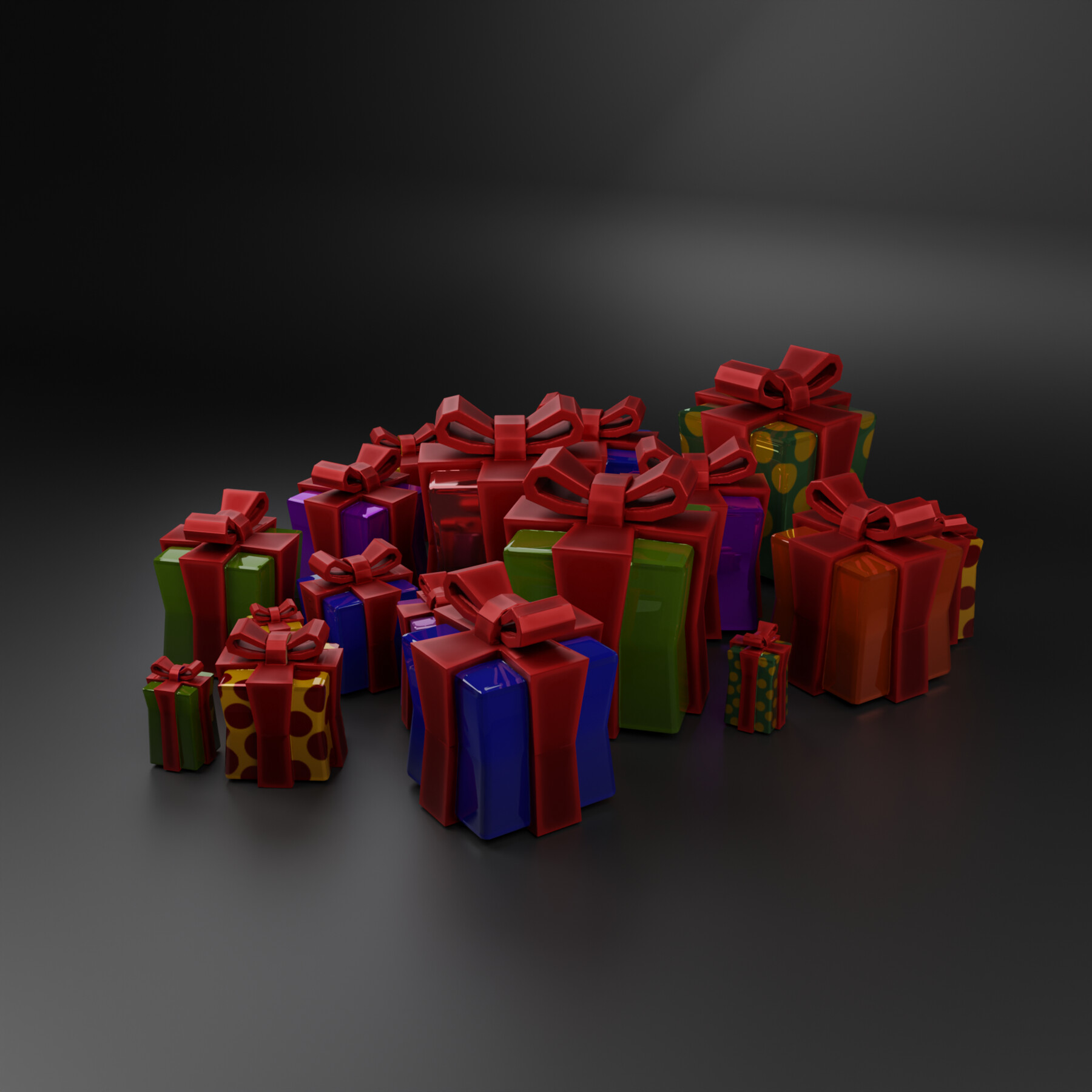 ArtStation - Stylized Christmas Gift Boxes | Game Assets