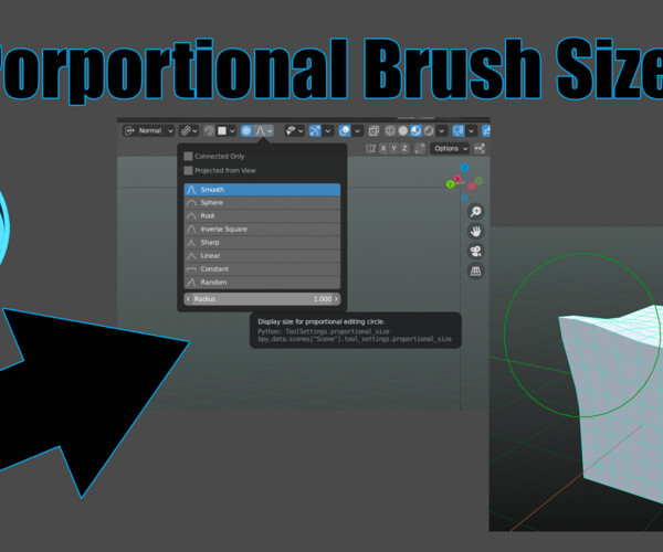 ArtStation - Proportional Brush Size addon for Blender | Resources