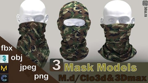 Three  Mask Models (FREE)