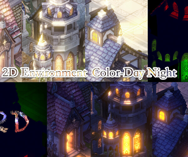 ArtStation - unity shader - 2D Environment Color-Day Night | Game Assets