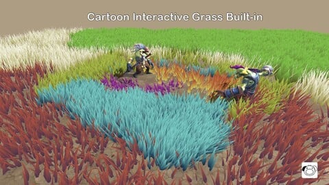 Unity Shader - Cartoon Interactive Grass built-in