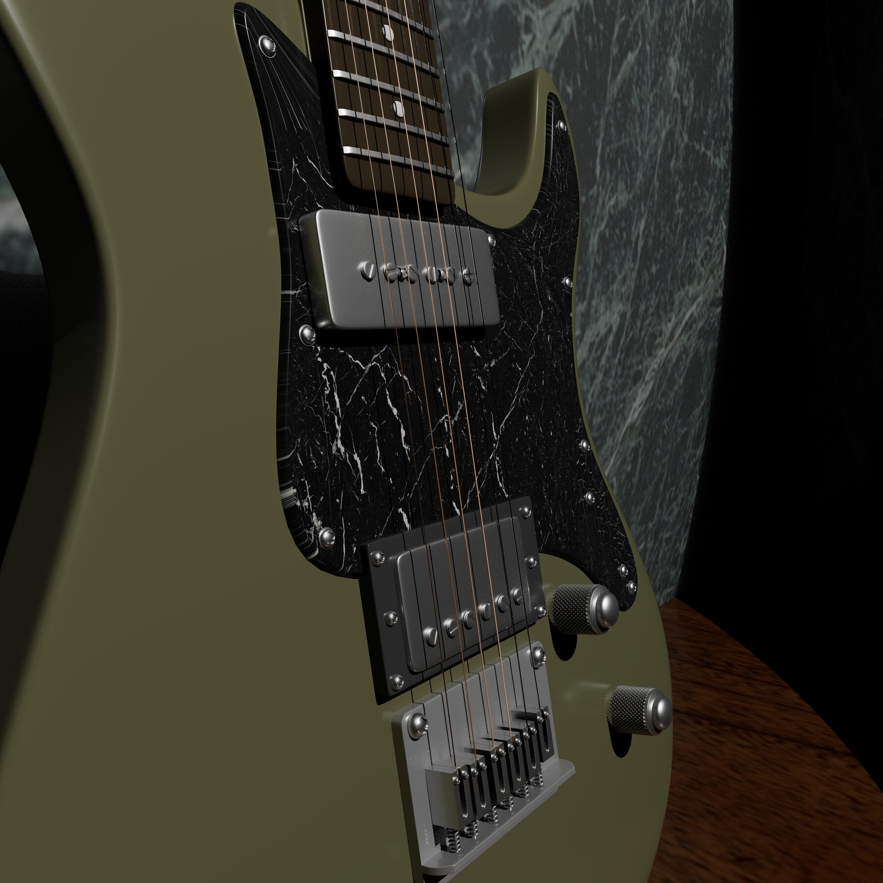 ArtStation Electric Guitar Game Assets