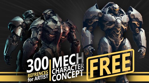 300 Free Mech Character Concept - References for Artist