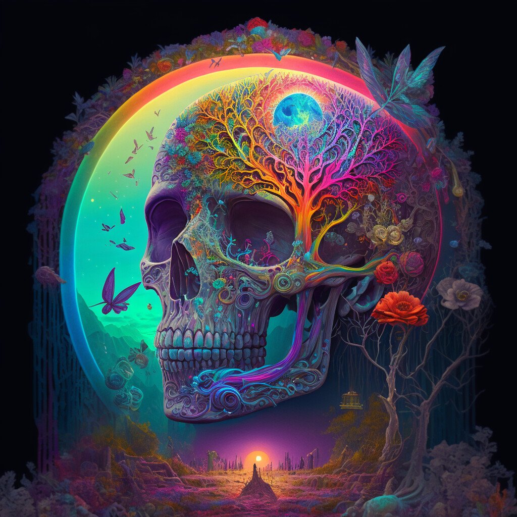 ArtStation - Psychedelic Skull 2 | Artworks