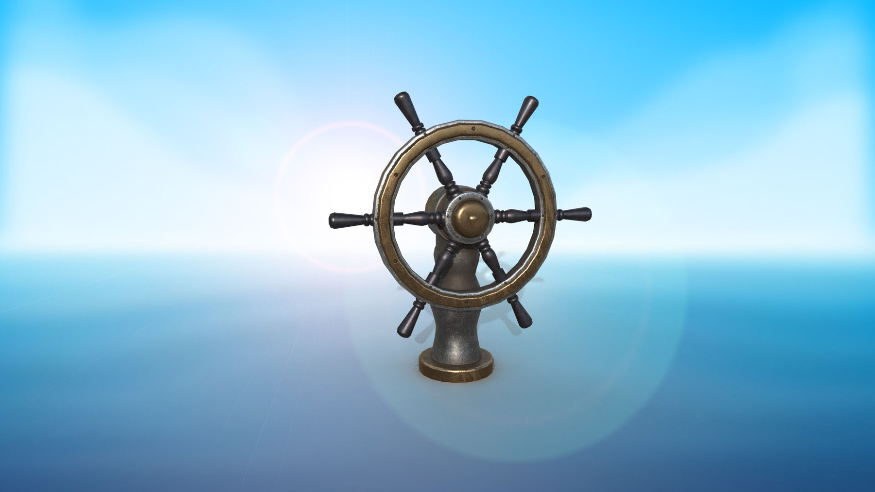 ArtStation - The helm of a sea ship or vessel PBR game ready Low-poly ...