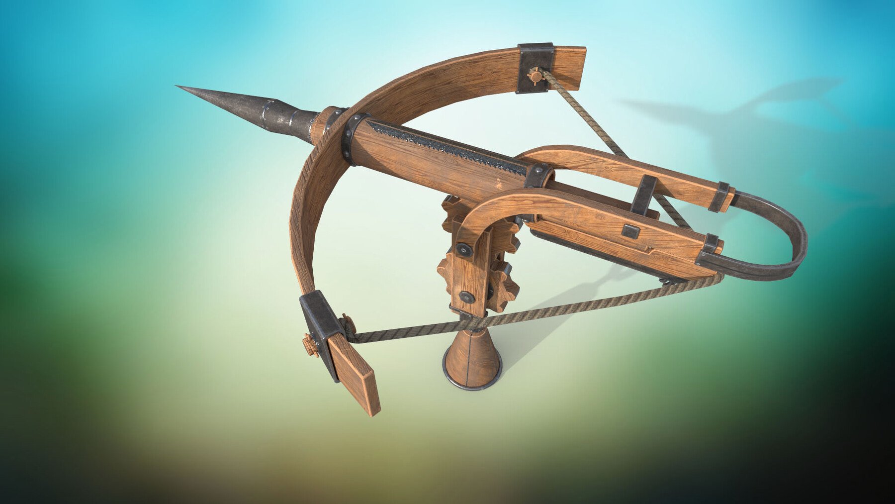 ArtStation - Medieval harpoon weapon PBR low-poly game ready 3D model ...