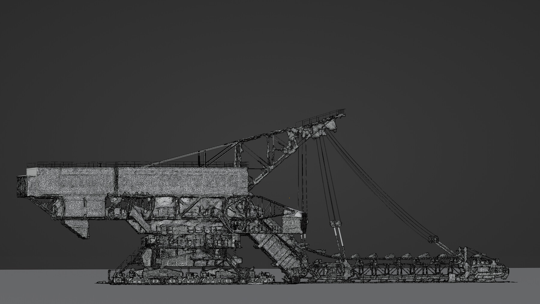 ArtStation Gigantic Machine Chain Bucket Dredger Resources