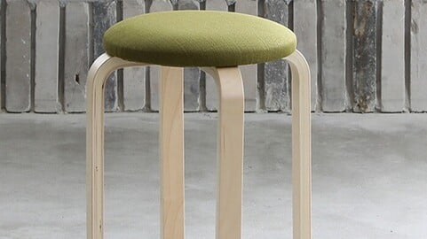 Nature Wood Stool Fabric