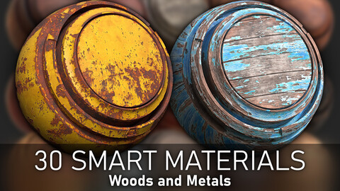 30 Smart Materials (15 Wood + 15 Metals)