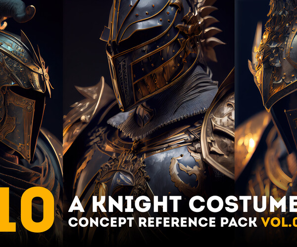 ArtStation - 10 arts - Knight Costume - Concept Reference Pack Vol.01 ...