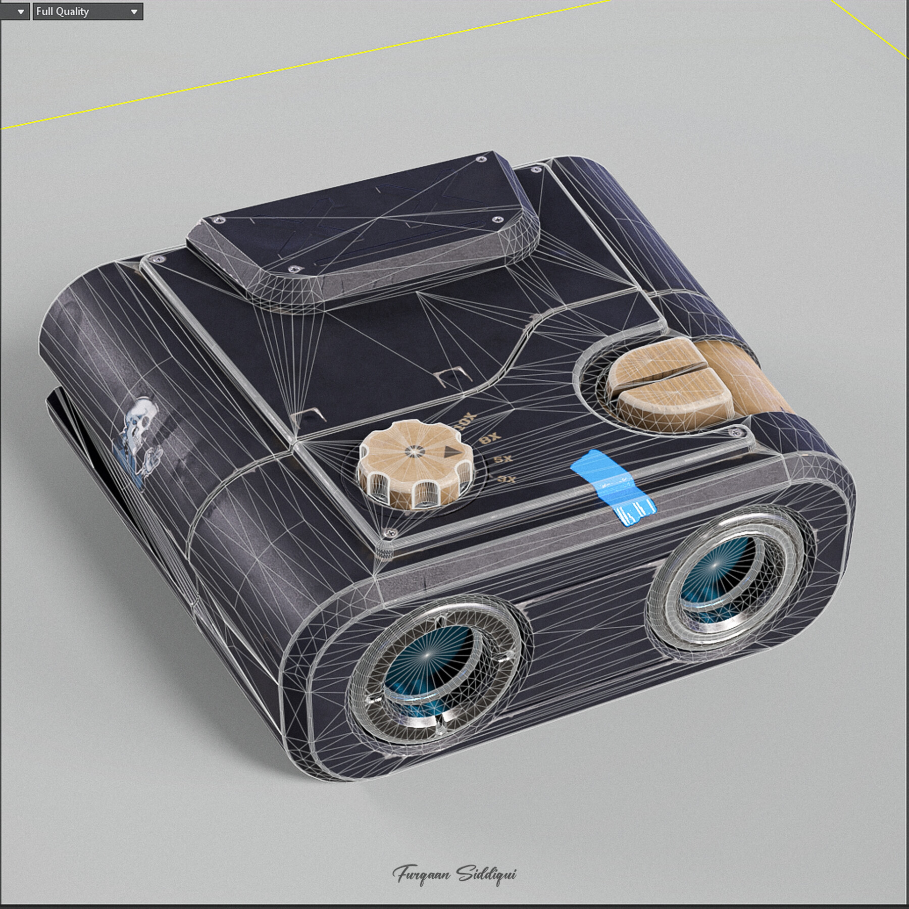 ArtStation Scifi Realistic Binocular PBR Game Assets