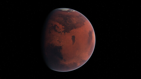 UE5 Mars In Space