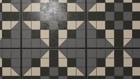 Antique Tiles 3D Model