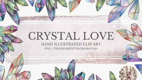 Crystal Love Clipart Collection