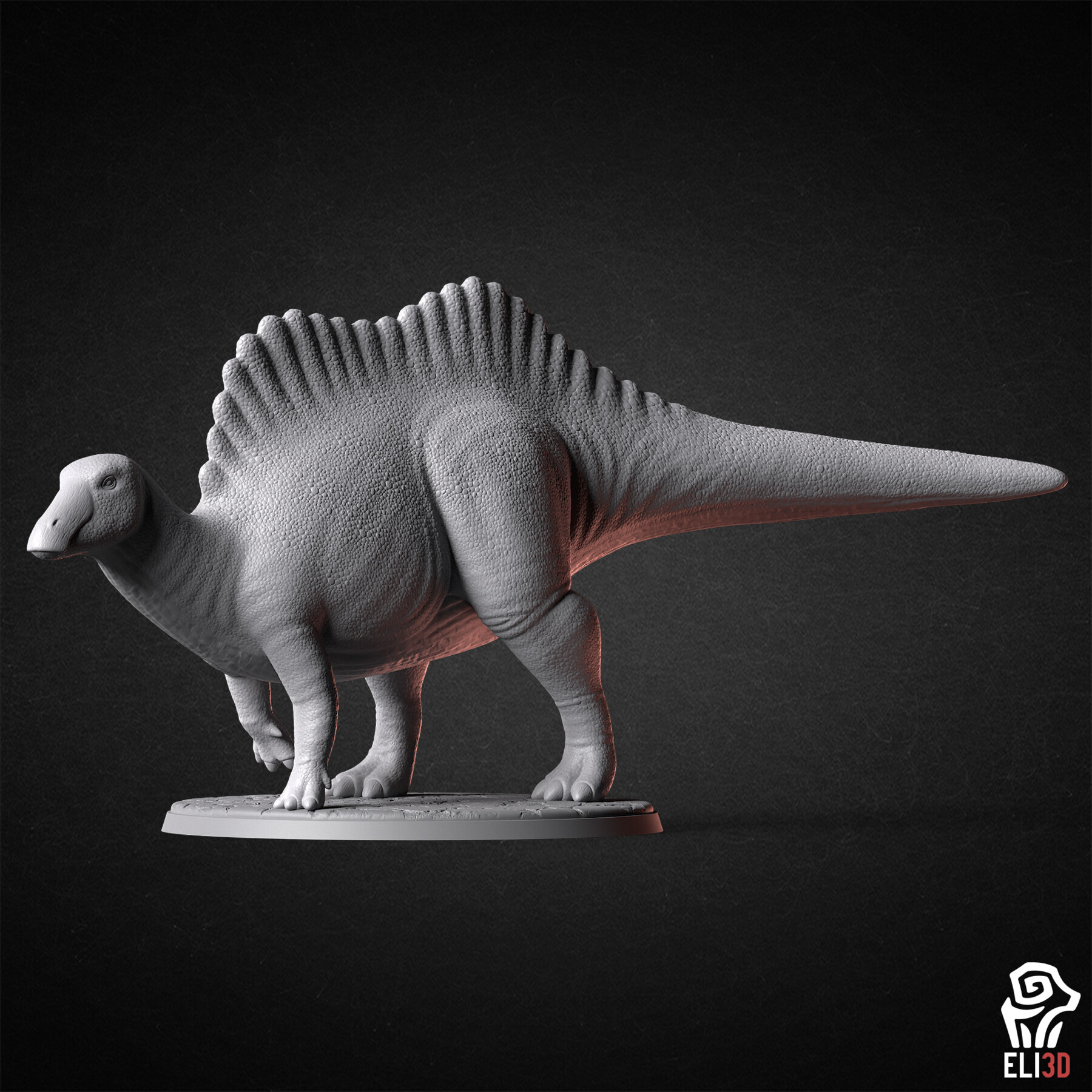 Dinosaur Game 3D Print model with Spring - 3D model by 3DDesigner