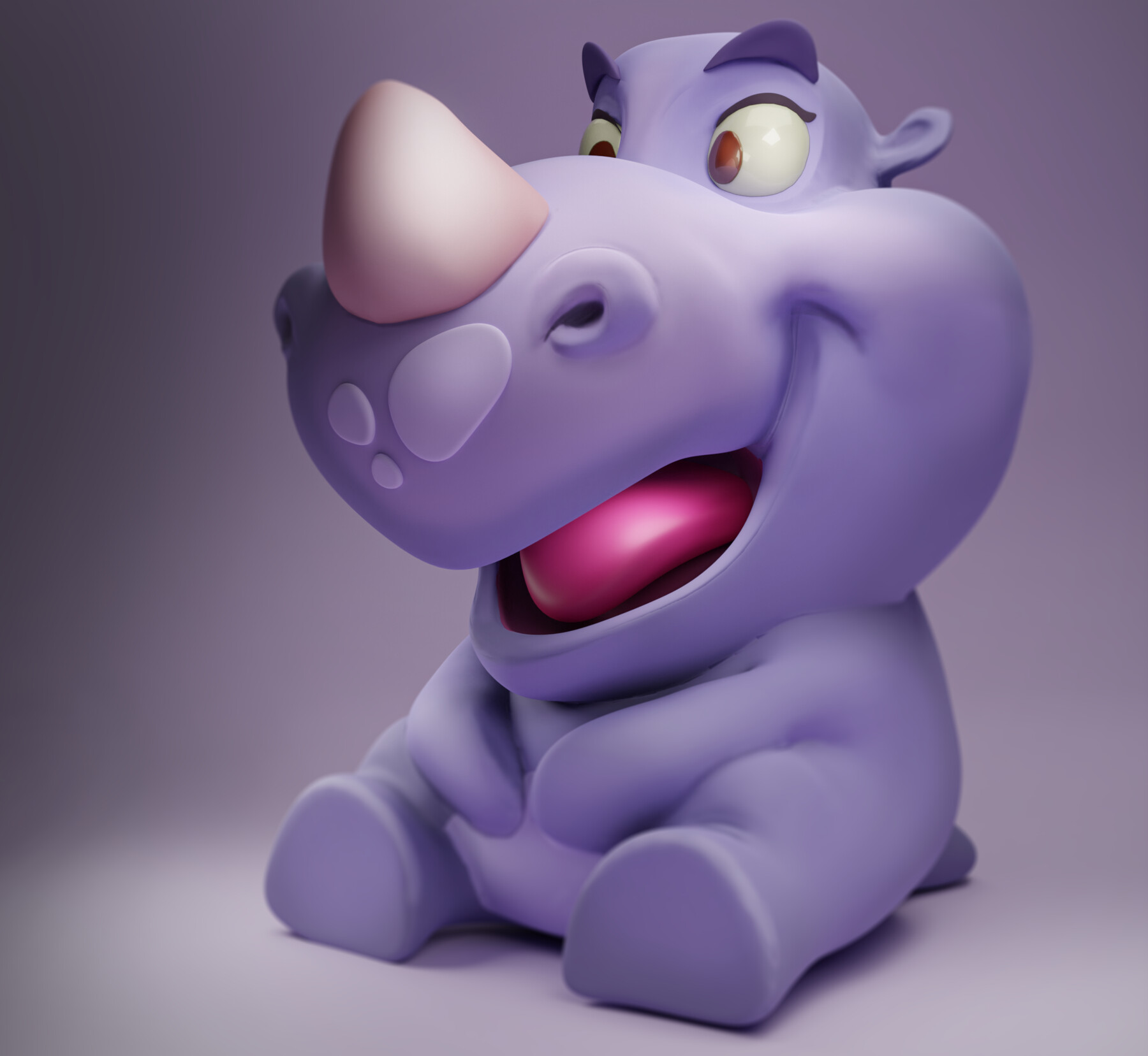 ArtStation - Stylized Rhino 3D Print + Include Textures | Game Assets