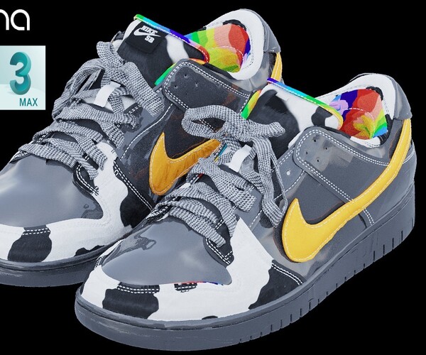 ArtStation - Nike SB Dunk Halloween Shoes Low-poly | Game Assets