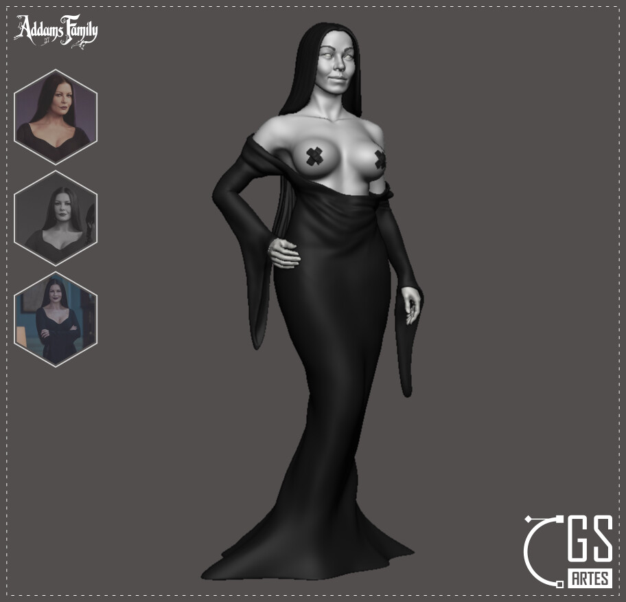 ArtStation - MORTICIA ADDAMS FULL + (NSFW VERSION)